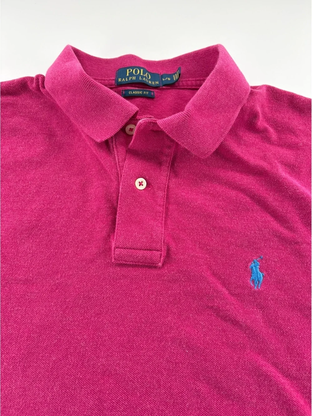 Polo Ralph Lauren Polo Men's Large Berry Pink Classic Fit Cotton